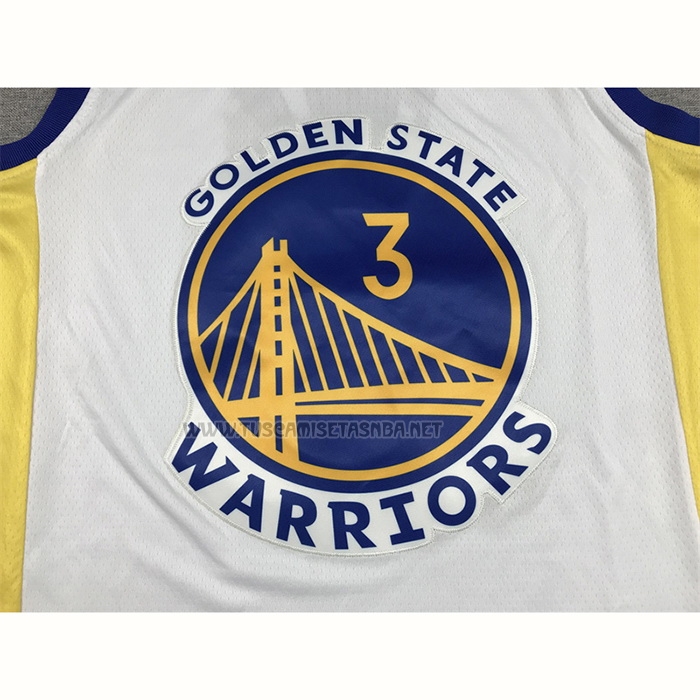 Camiseta Jordan Poole NO 3 Golden State Warriors Association 2022-23 Blanco